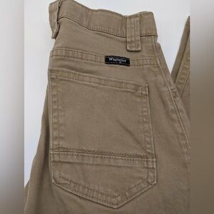 Wrangler Youth Boys Adjustable Tan brown Denim Jeans Tan RN130273 Size 10 Reg